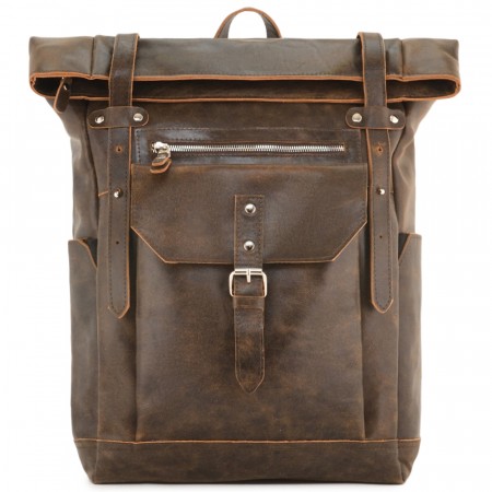 Мужской кожаный рюкзак "Орландо" (коричневая наппа)