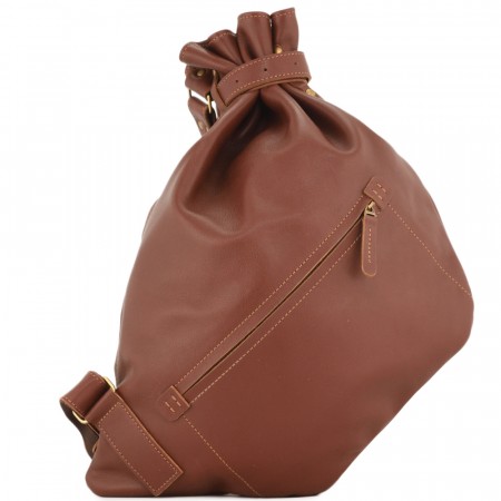 Кожаный рюкзак "Селена" (коньяк)