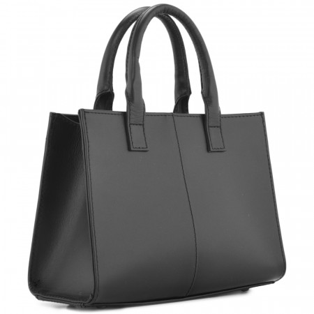 Женская кожаная сумка "Анабель" (черная)