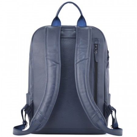 Кожаный рюкзак "Молибден" (синий)
