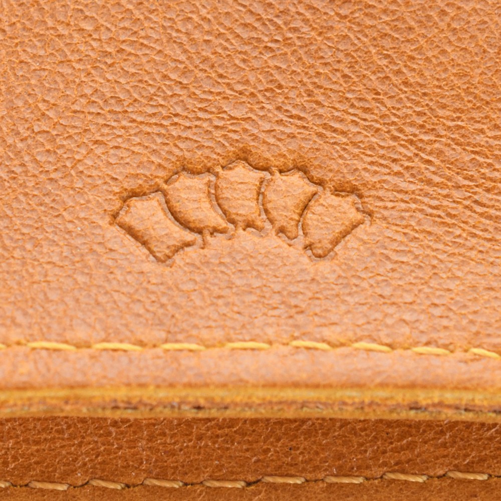 Кожаный футляр для очков "Марокко" (желтый)