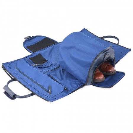 Кожаная сумка-портплед "Титан" (синий)