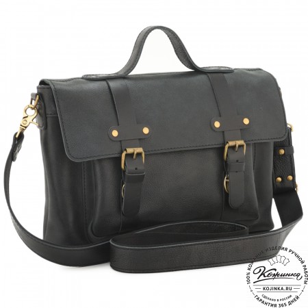Кожаный портфель "Честер" (черный)