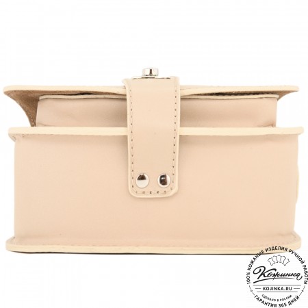 Кожаная сумка ручной работы "Джульетта-нью" (бежевая)
