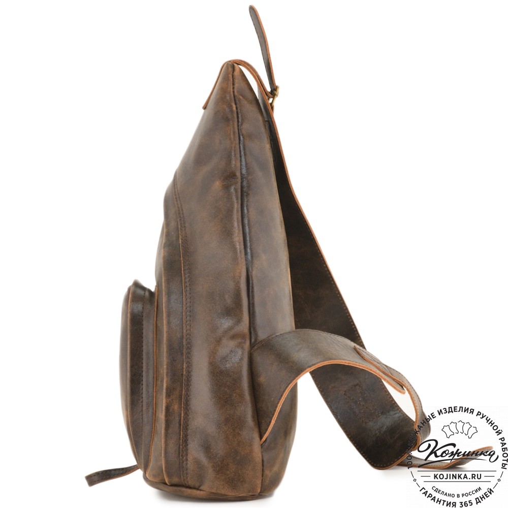 Кожаный рюкзак "Фобос" (коричневая наппа)