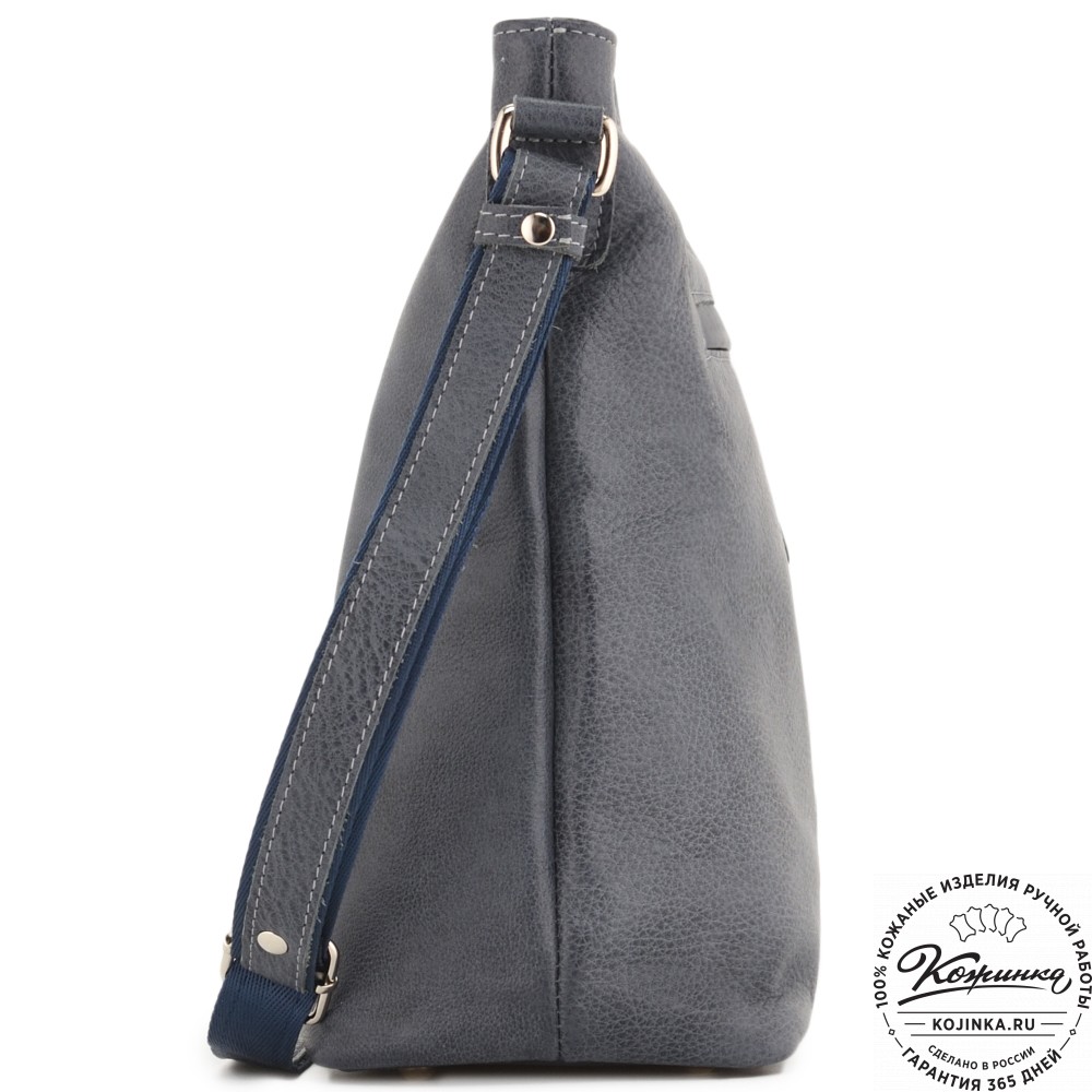 Женская кожаная сумка "Долорес" (джинс)