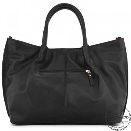 Женская кожаная сумка "Лира" (черный)