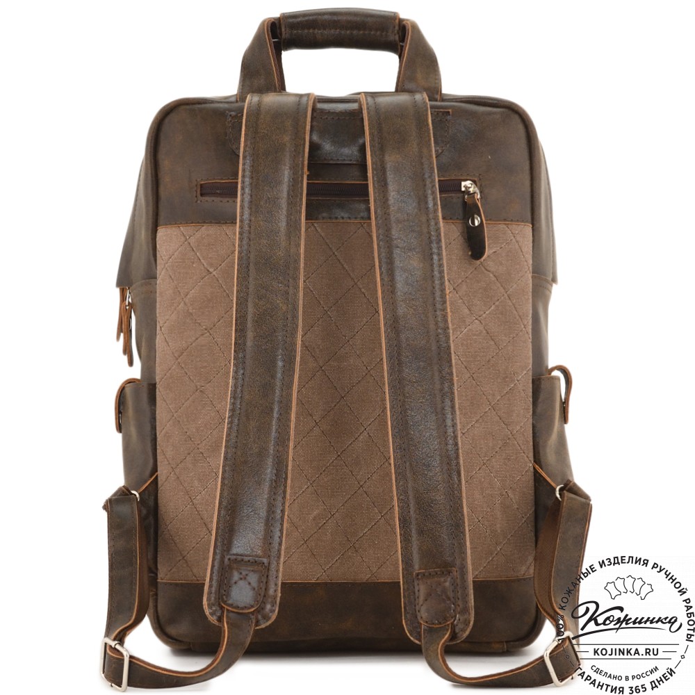 Кожаный рюкзак "Вассерман" (коричневая наппа)