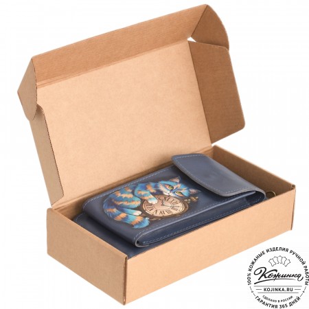 Кожаный футляр для очков "Марокко" (желтый)