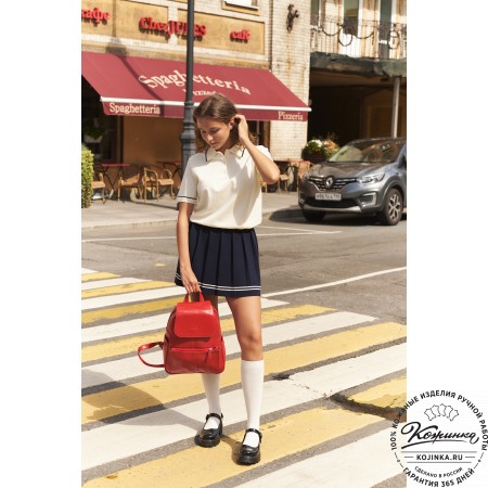 Кожаный рюкзак "Дафна" (чёрный)