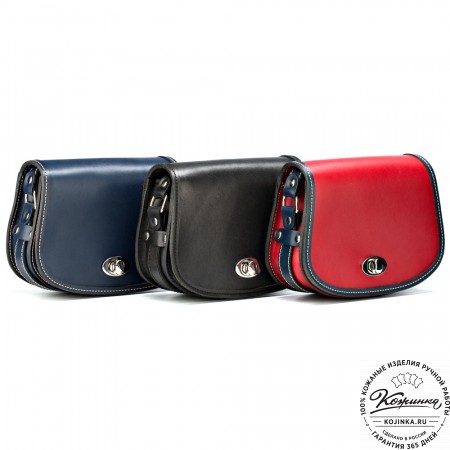 Женская кожаная сумка "Вивьен" (красная)