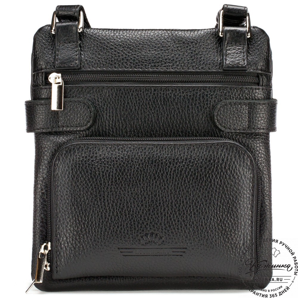 Кожаная сумка "Феликс" (чёрная) 