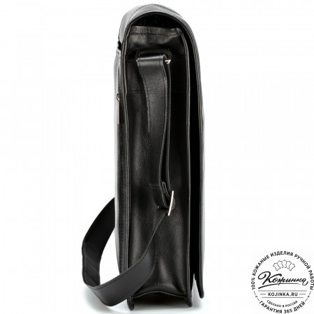 Кожаная сумка "Митчел" (чёрная)