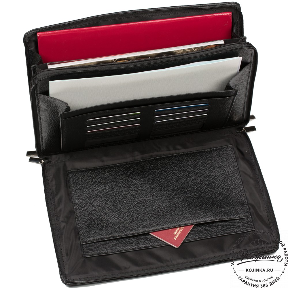 Папка для документов "Холли" (чёрная)