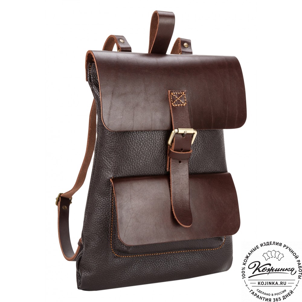 Кожаный рюкзак "Gray" (темно-коричневый)