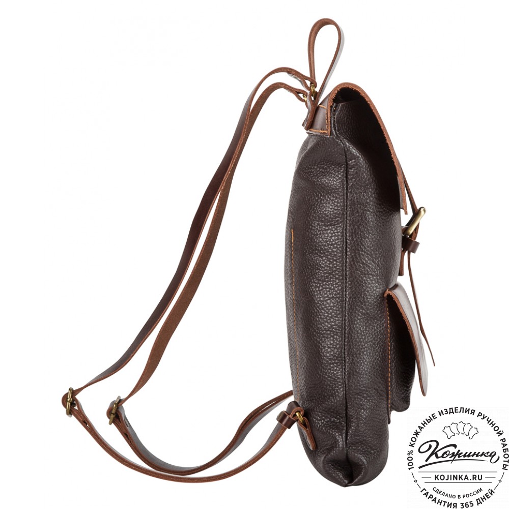 Кожаный рюкзак "Gray" (темно-коричневый)