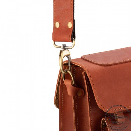Кожаный портфель "Мирон" (рыжий)
