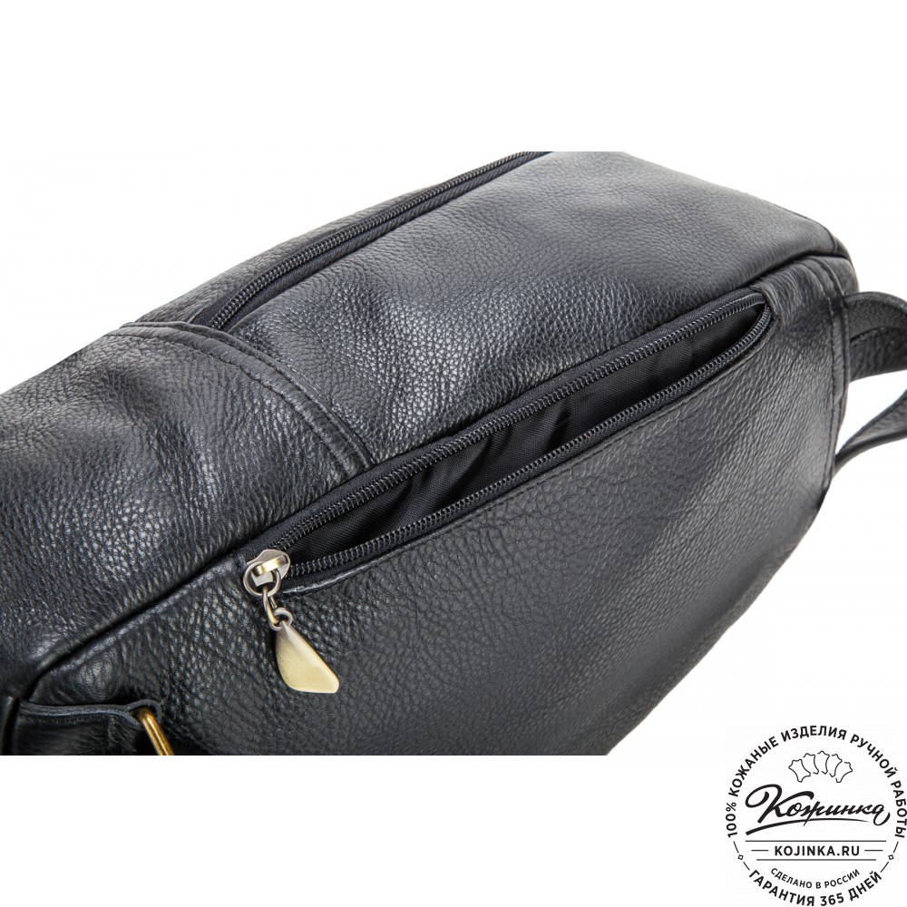 Кожаный рюкзак "Виолетта" (чёрный)