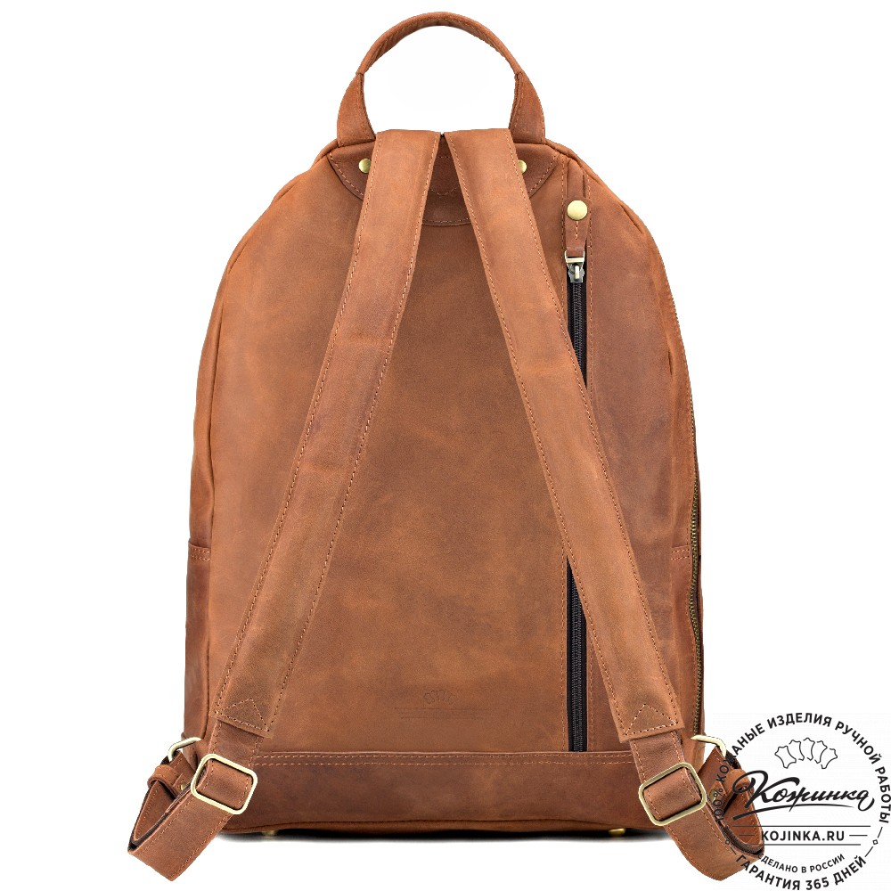 Кожаный рюкзак "Дрезден" (коричневый крейзи)