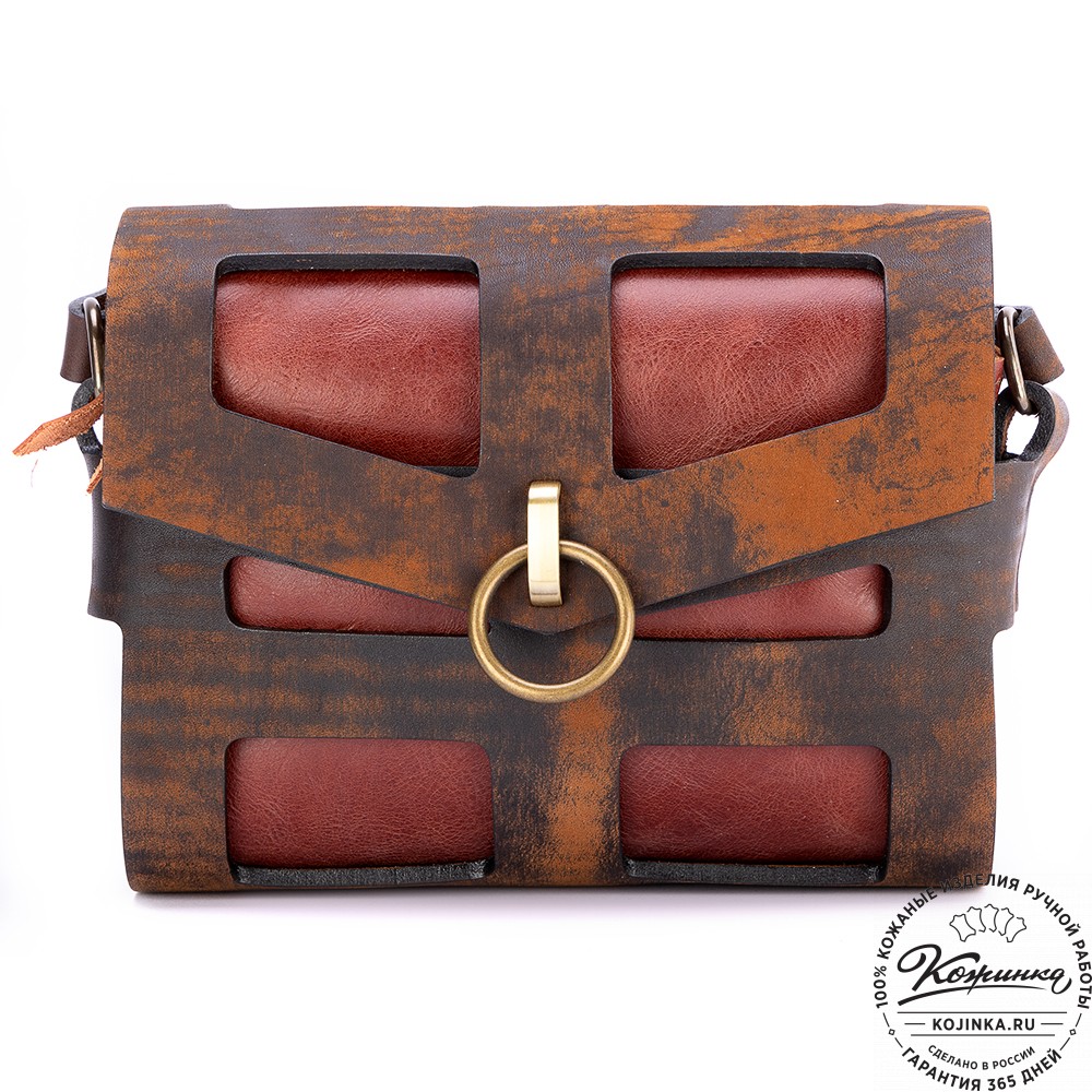 Женская кожаная сумка "Кортни" (старение)