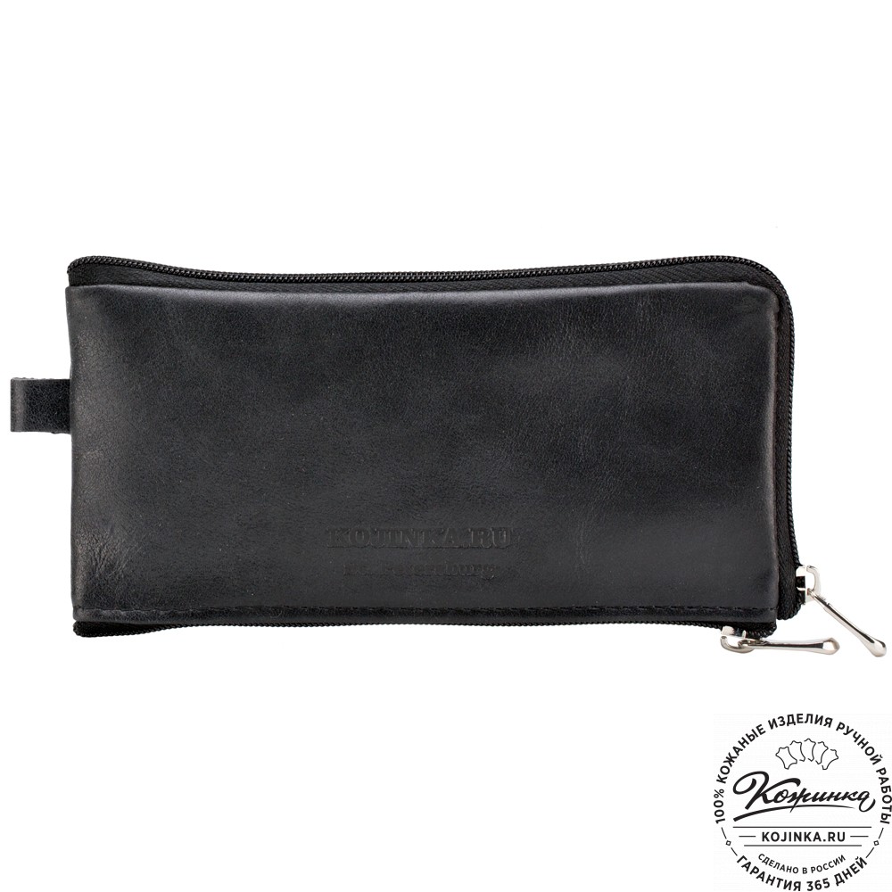 Кожаная ключница "Шанхай" (чёрная)