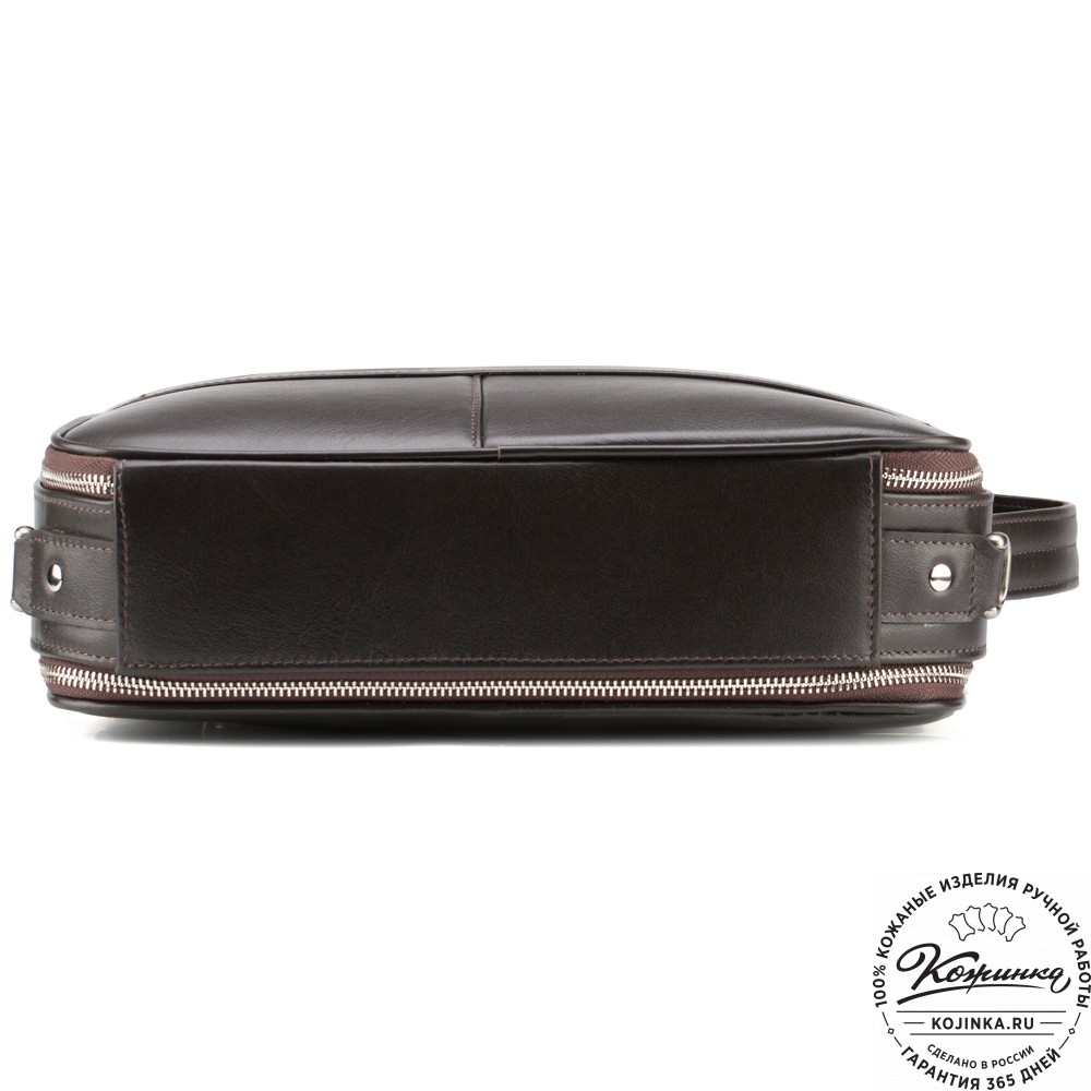 Кожаный рюкзак-сумка "Лесснер" (коричневый)