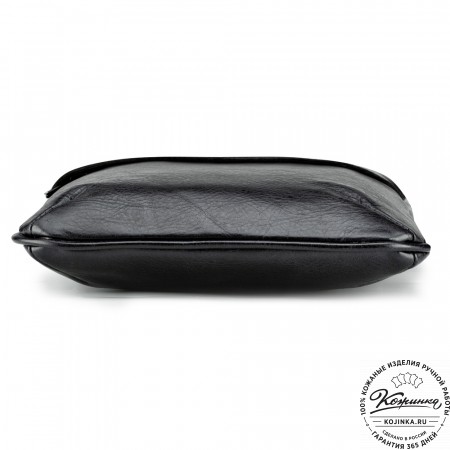 Кожаная сумка "Говард" (чёрная)