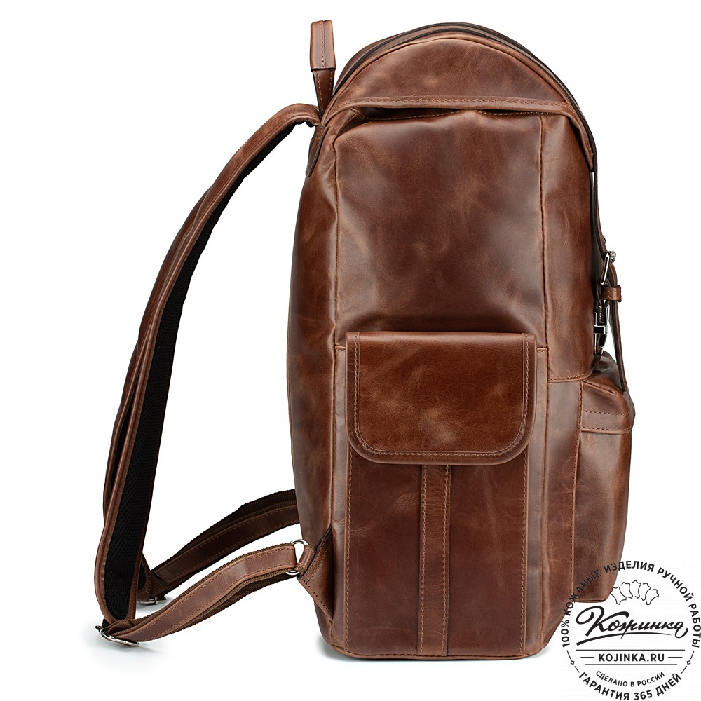 Кожаный рюкзак "Ганнибал" (коричневый воск)