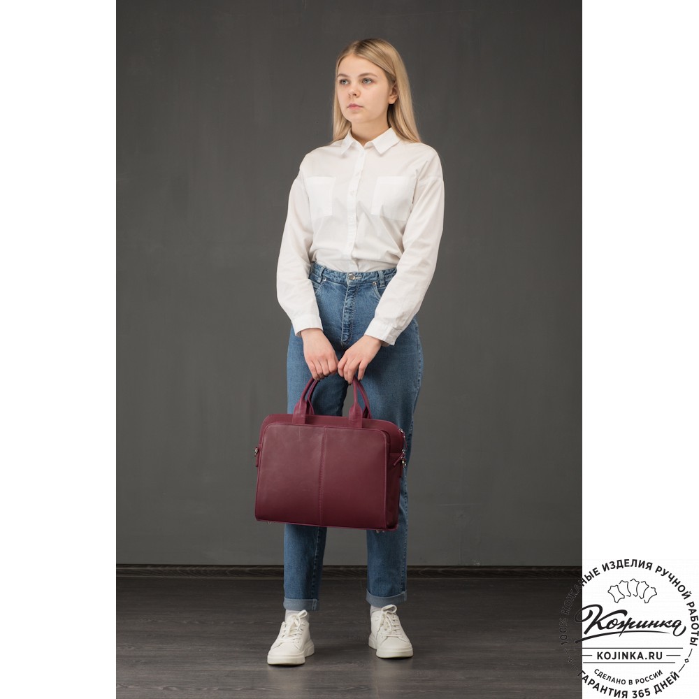 Женская кожаная сумка "Батерфляй" (чёрная)