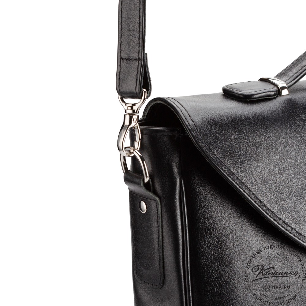 Кожаный портфель "Аскольд" (черный)