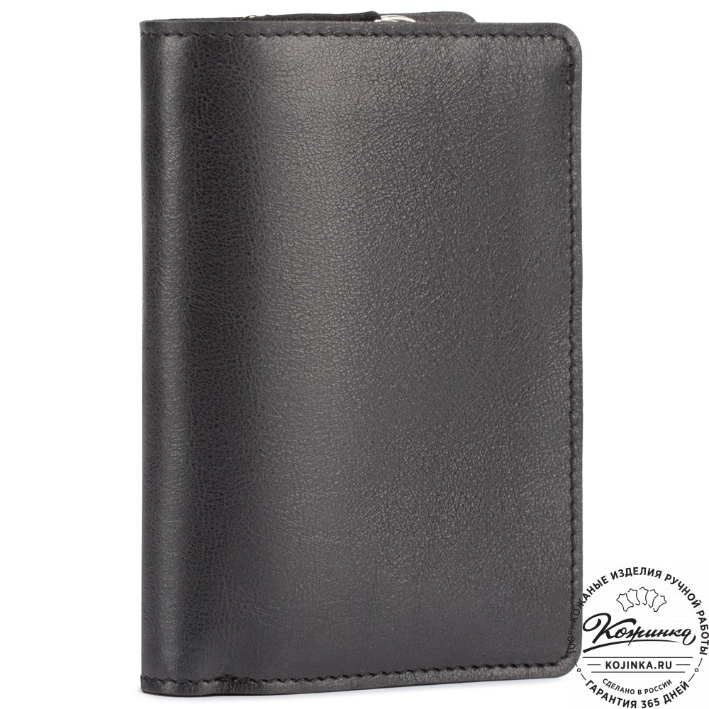 Кожаное портмоне "Япония" (чёрное)