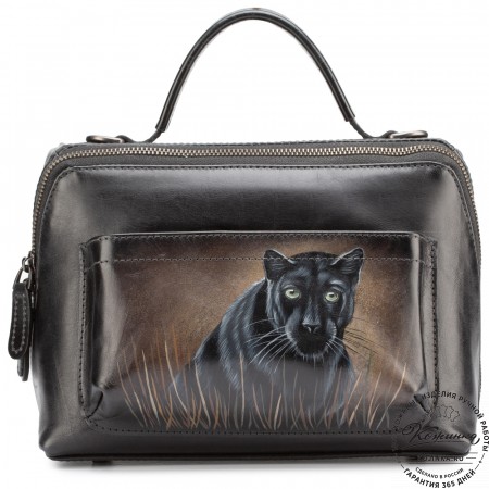 Женская кожаная сумка "Крис" "Пантера" 