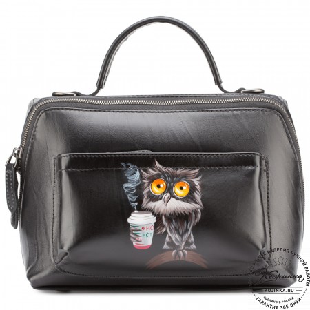 Женская кожаная сумка "Крис" "Утренняя сова"