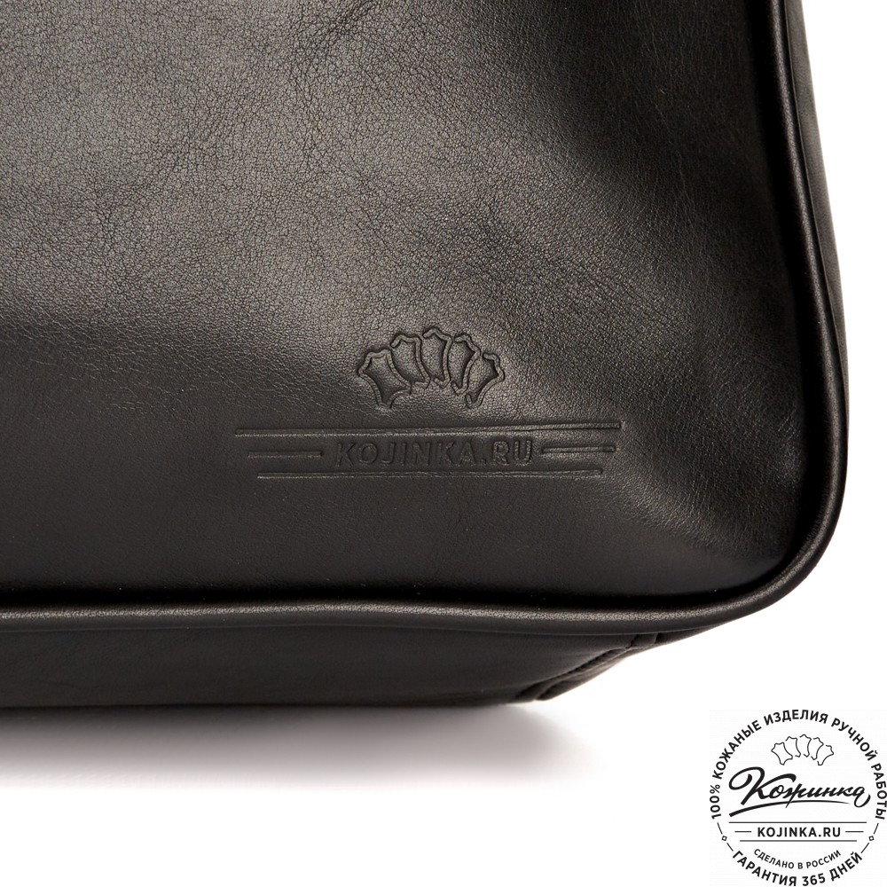 Кожаный портфель "Даниэль" (чёрный)