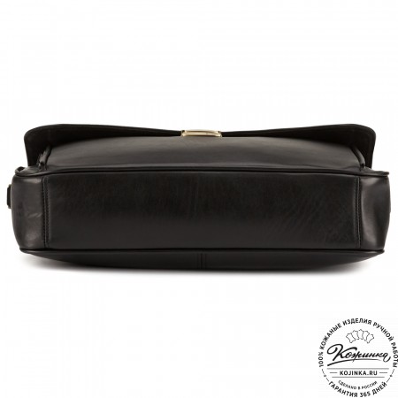 Кожаный портфель "Даниэль" (чёрный)