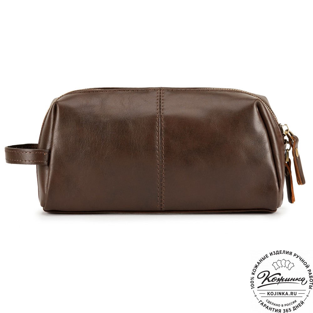 Кожаный несессер "Гремлин" (коричневый)