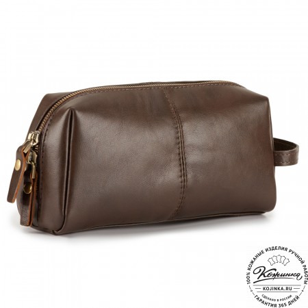 Кожаный несессер "Гремлин" (коричневый)