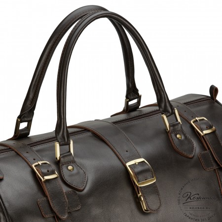 Кожаная дорожная сумка "Кордова" (коричневая)