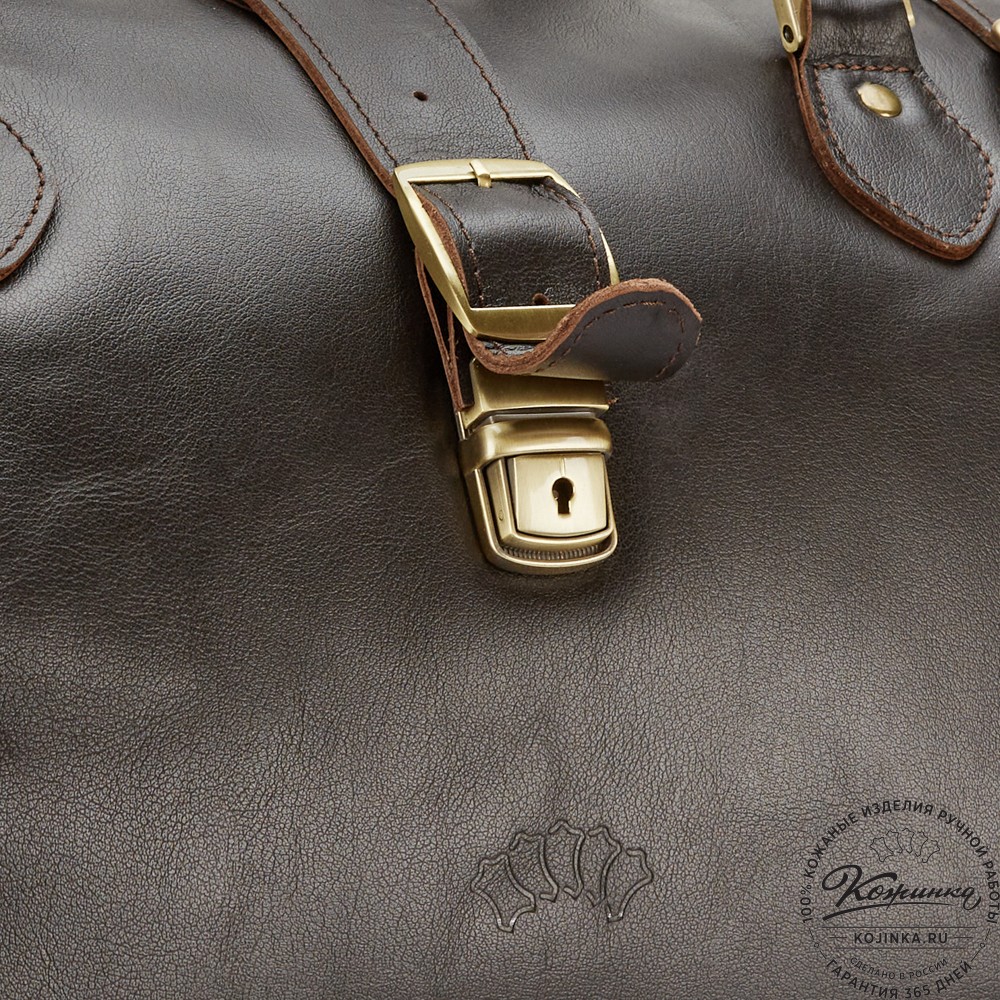 Кожаная дорожная сумка "Кордова" (коричневая)