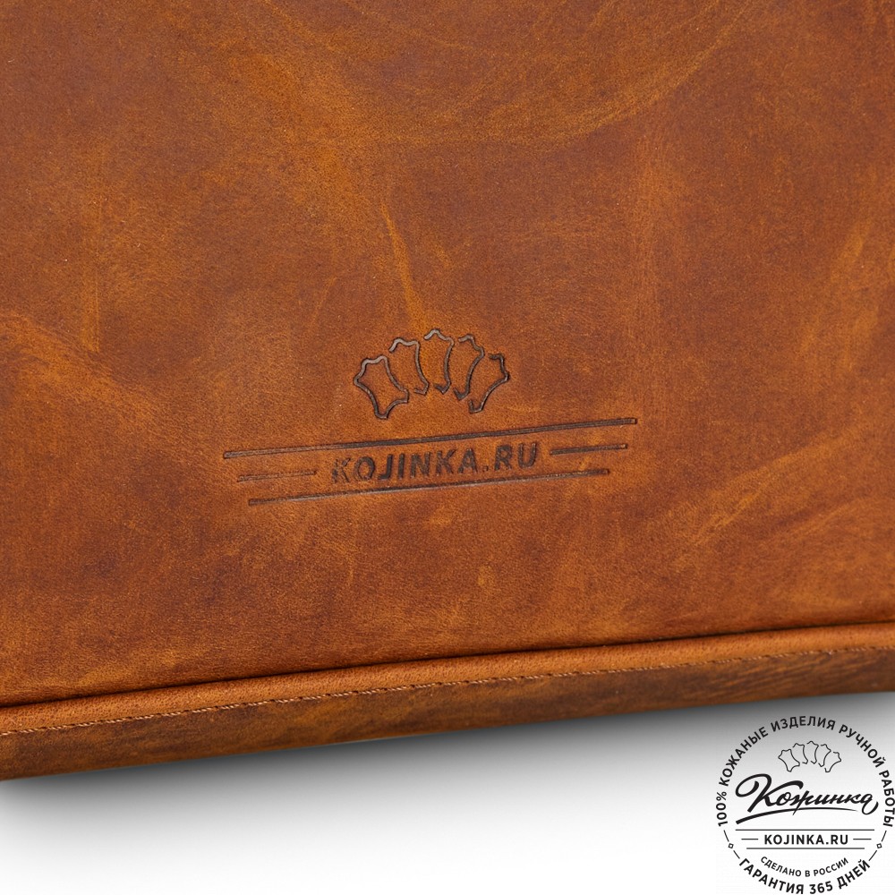 Кожаная сумка "Крюгер" (коричневый крейзи)