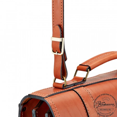 Кожаный портфель "Юрист"  (рыжий)