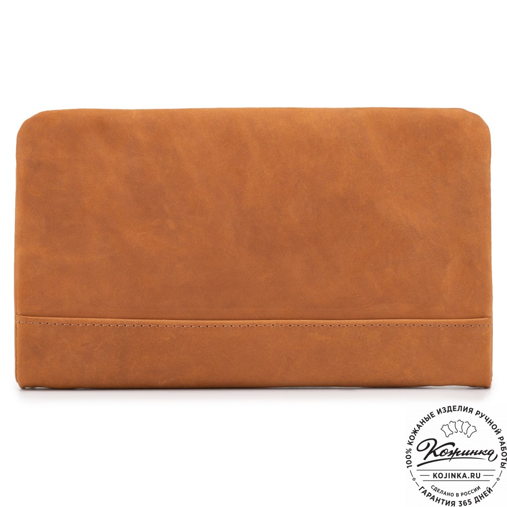 Кожаный клатч "Дарси" (коричневый крейзи)