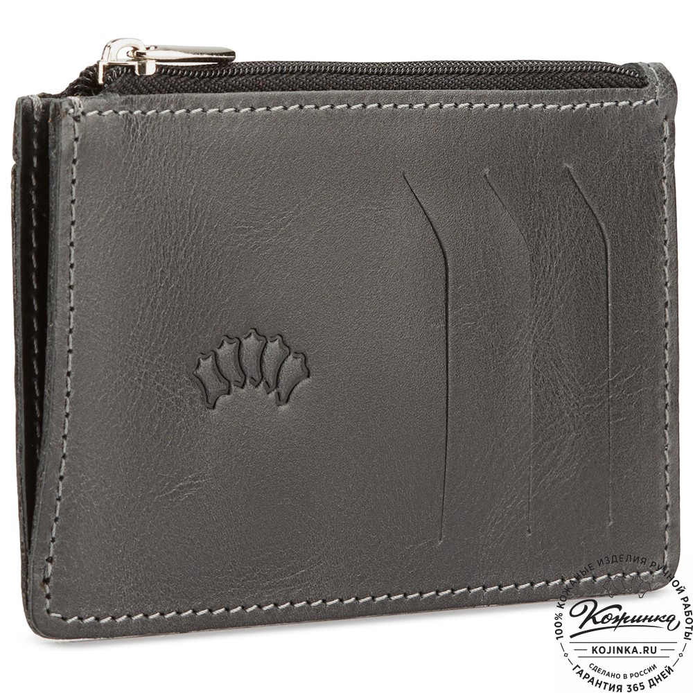 Кожаный футляр для карт "Фиджи" (чёрный)