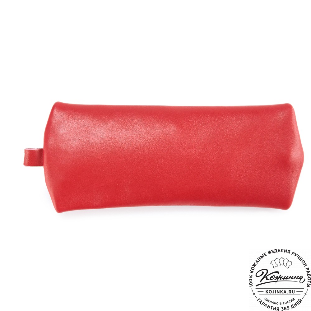 Кожаная ключница "Соло" (красная гладкая кожа)