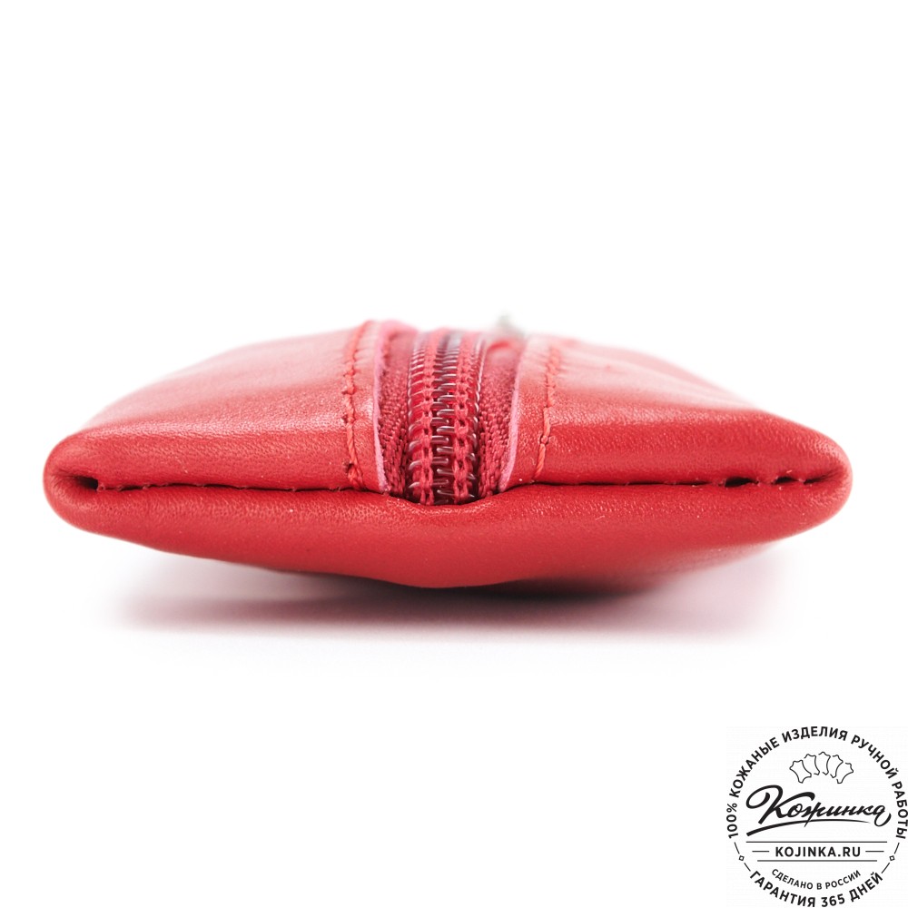Кожаная ключница "Соло" (красная гладкая кожа)