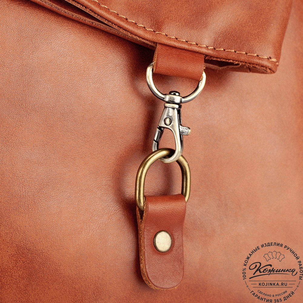 Кожаная сумка "Верона" (рыжая)