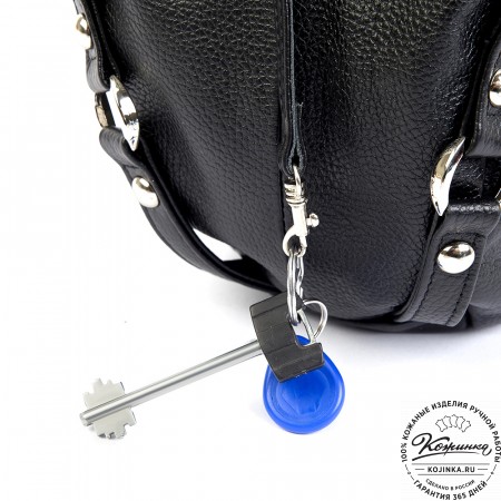 Женская кожаная сумка "Миллениум" (чёрная)