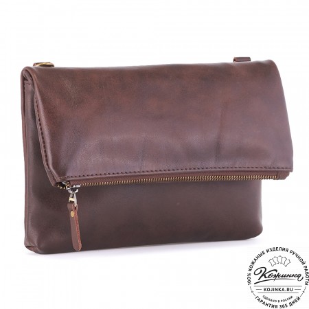 Кожаный клатч "Молли" (коричневый)