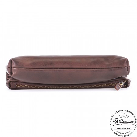 Кожаный клатч "Молли" (коричневый)