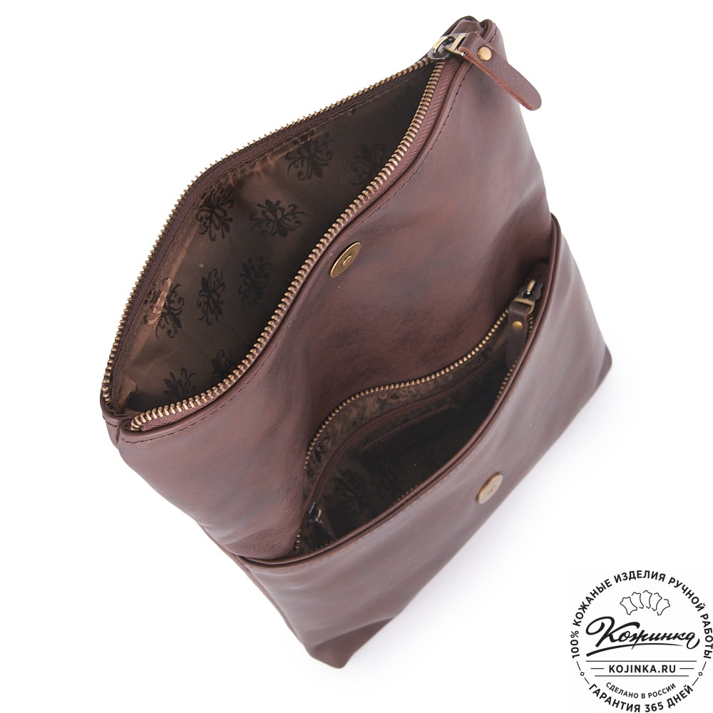 Кожаный клатч "Молли" (коричневый)